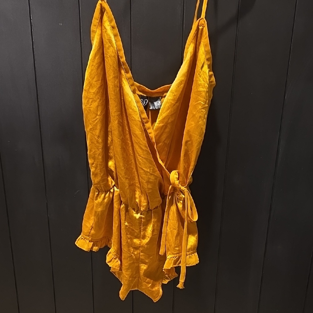 Windsor Mustard Wrap Blouse